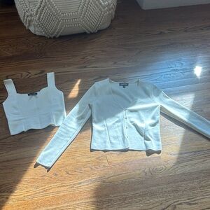 Express Cream Knit Top